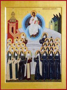 Icona con la raffigurazione delle Beate Martiri di Orange