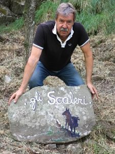 Un immagine di Pier Giacomo (“Cio”) Tassi agli Scaleri di Pracchiola