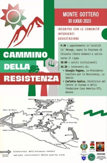 Locandina del Cammino della resistenza
