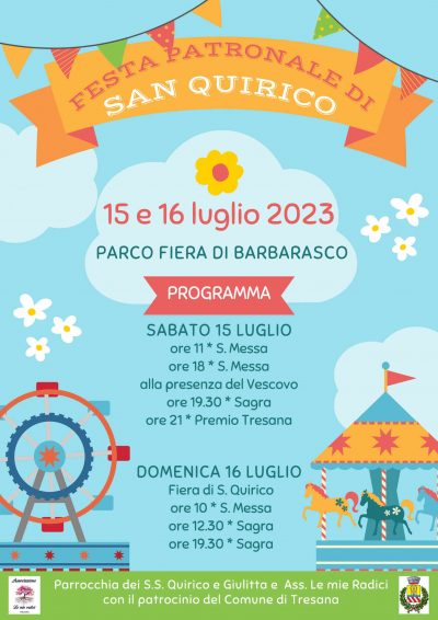 La locandina della Festa di S. Quirico