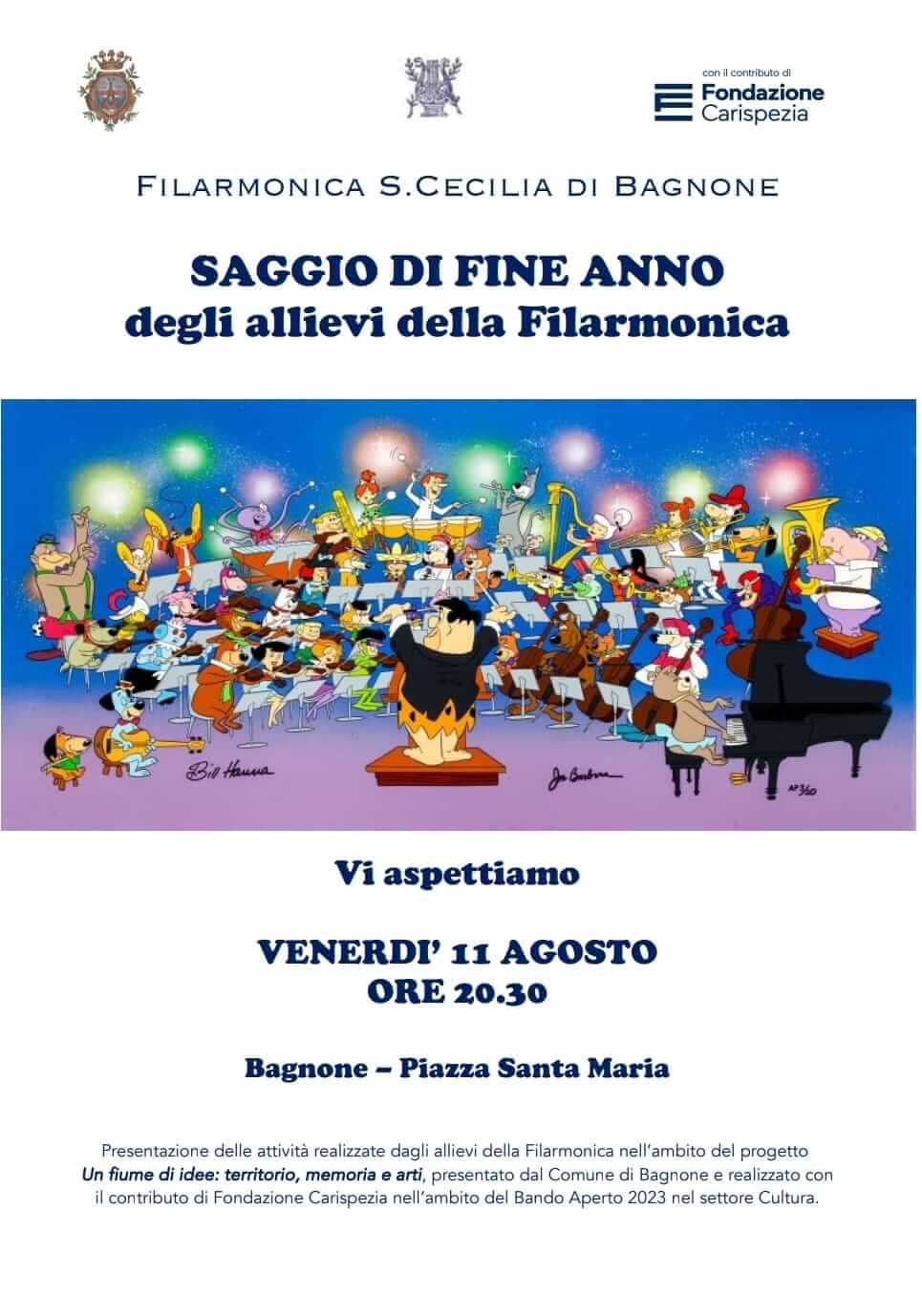 La locandina del saggio di fine anno