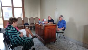 Un momento del secondo incontro con Luigi Leonardi, presentato da Angelo Angella