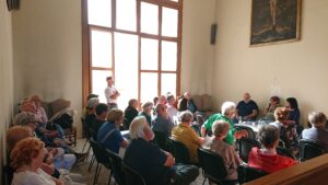 Un momento della presentazione del libro di Piermichele Pollutri.