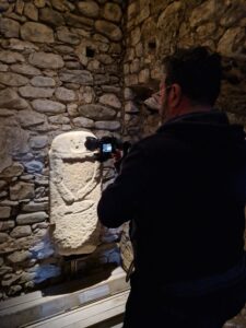Una delle registrazioni di Linea Verde al Museo delle Statue Stele