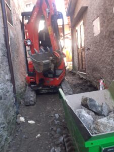I lavori in corso a Monzone alto