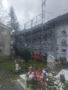 Lavori al cimitero di Cecina