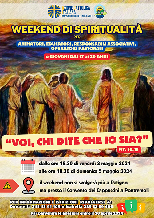 “Voi chi dite che io sia?”: incontro di spiritualità con l’Azione Cattolica “Voi chi dite che io sia?”: incontro di spiritualità con l’Azione Cattolica
