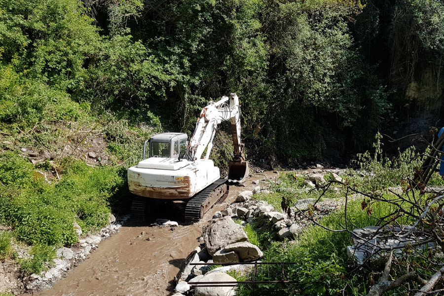 Al via l’intervento su Rio del Lago a Comano Al via l’intervento su Rio del Lago a Comano