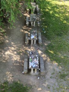 Come si presentava l’area del Parco della Torre prima della pulizia