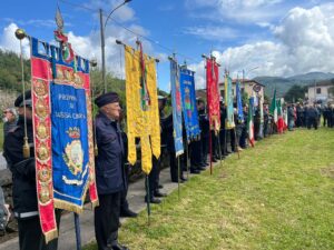 Un momento della celebrazione del 25 Aprile a Licciana Nardi