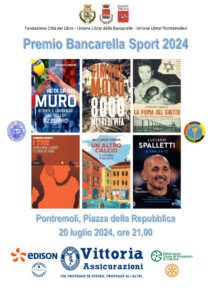 Le copertine dei sei libri finalisti del Bancarella Sport