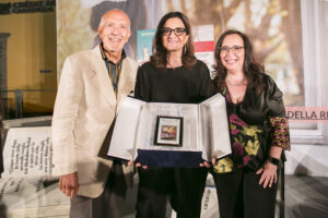 La premiazione di Catena Fiorello (Foto Walter Massari)
