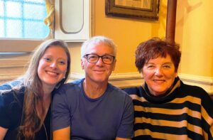 Rogerio con la figlia Geoana e la seconda cugina Giovanna Antiga