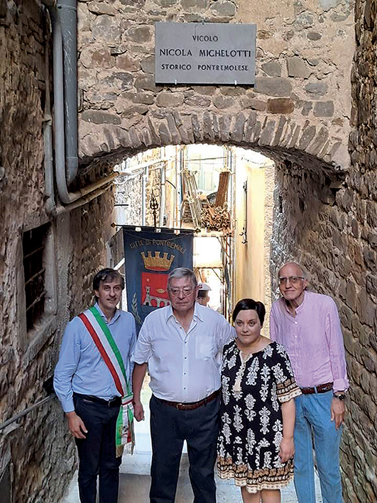 Nel Piagnaro a Pontremoli una via intitolata a Nicola Michelotti Nel Piagnaro a Pontremoli una via intitolata a Nicola Michelotti