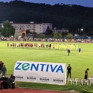 Un momento della Partita del Cuore