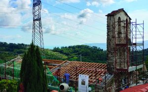 i lavori chiesa della Burlanda