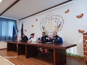 La presidenza della Croce Bianca di Casola durante la recente assemblea