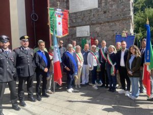 Un momento della commemorazione a Tenerano