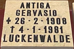 La marmetta commemorativa del internato pontremolese Gervasio Antiga