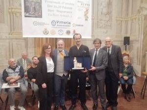 La premiazione dello chef Tommaso Melilli vincitore del 19° Bancarella Cucina