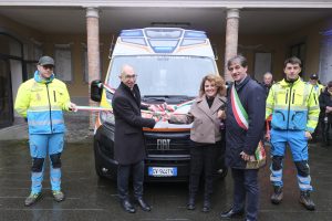 Consigliera della Fondazione Cassa di Risparmio della Spezia e il sindaco Jacopo Ferri (Foto Massimo Pasquali)