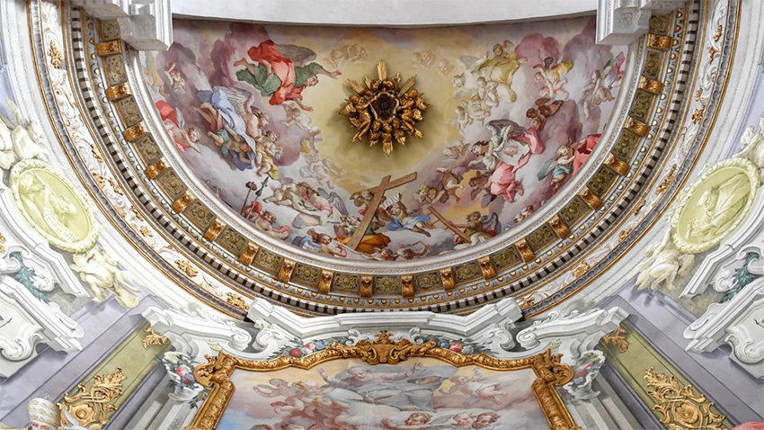 Sempre più centrale nell’arte barocca la pittura decorativa