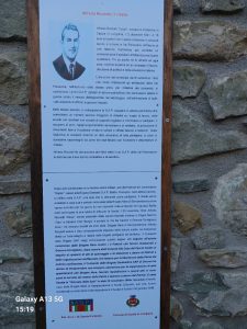La targa che ricorda il partigiano Alfredo Ricciotti