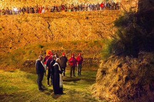 La benedizione del falò di Mulazzo (Foto Walter Massari)