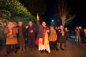 La benedizione del fuocò di Filattiera (Foto Walter Massari)