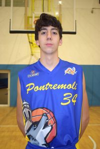 Pietro Montano, giocatore del Basket Pontremoli