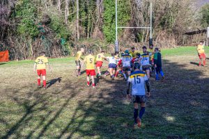 Un momento dell'amichevole del Lunigiana Rugby