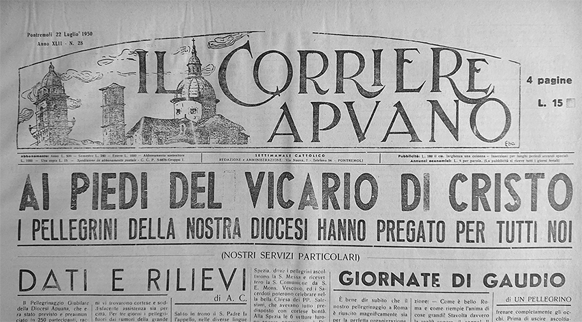 L’Anno Santo 1950 nella Diocesi di Pontremoli L’Anno Santo 1950 nella Diocesi di Pontremoli