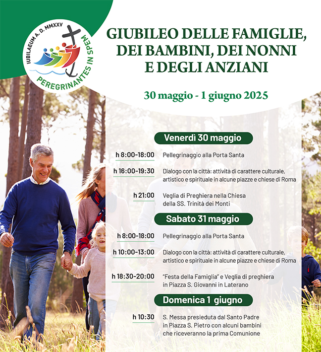 Giubileo 2025: famiglia luogo di speranza Giubileo 2025: famiglia luogo di speranza