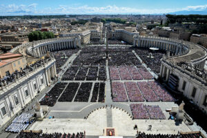 Un momento dei funerali di Papa Francesco (Foto AFP/SIR)