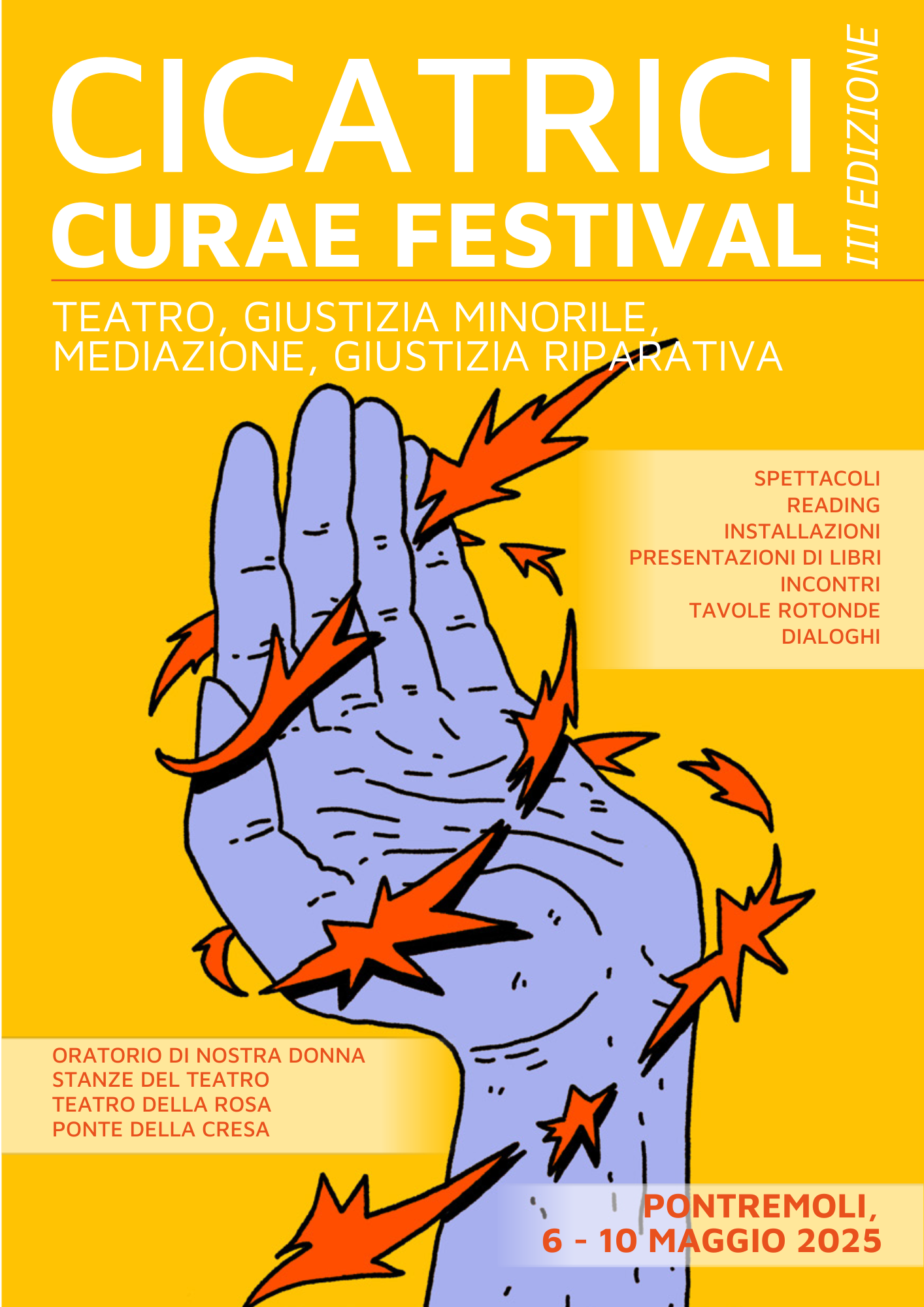 Con “Cicatrici’ torna l’appuntamento col “Curae Festival” Con “Cicatrici’ torna l’appuntamento col “Curae Festival”