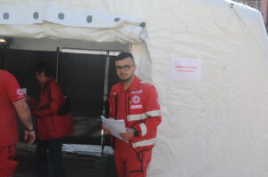 Il presidente Croce Rossa di Albiano Magra, Marcello Lo Presti