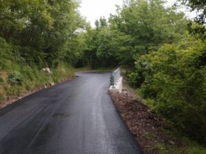 I lavori sulla SP 36 che porta ad Arzelato