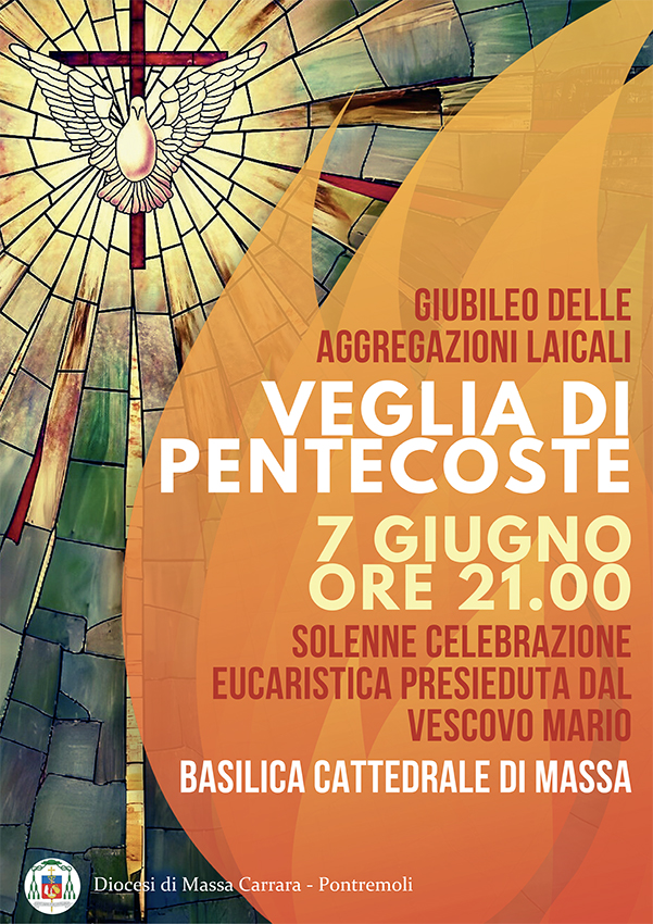 In Cattedrale a Massa la solenne veglia  di Pentecoste  con il Vescovo Mario