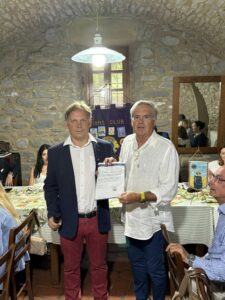 La premiazione del Socio Lanfranco Clementi