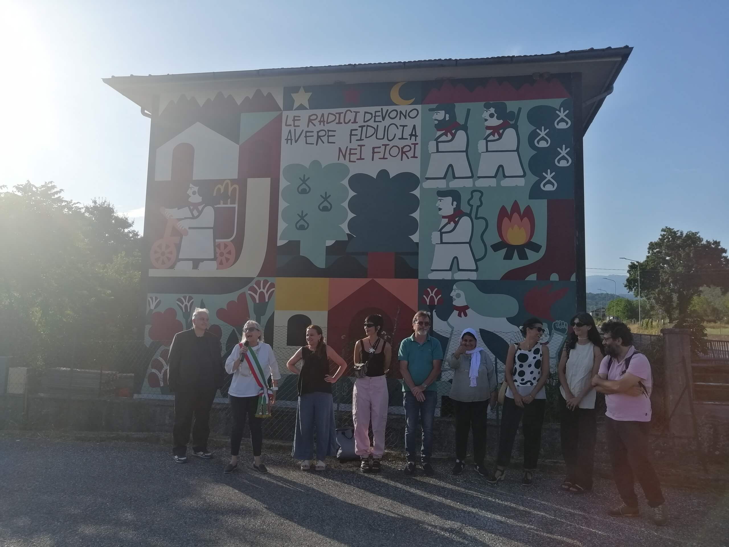 A Filattiera un Murales simbolo di speranza