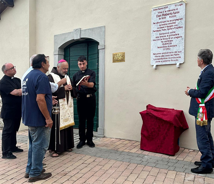 Quercia ha ricordato don Roberto Turini ad un anno dalla scomparsa