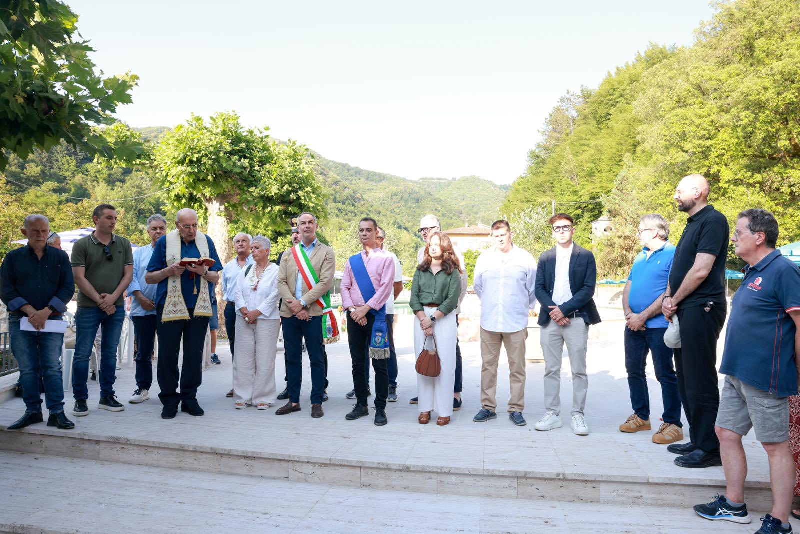 Il taglio del nastro delle terme di Equi