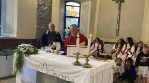 Un momento della celebrazione a Bosco dodi Rossano