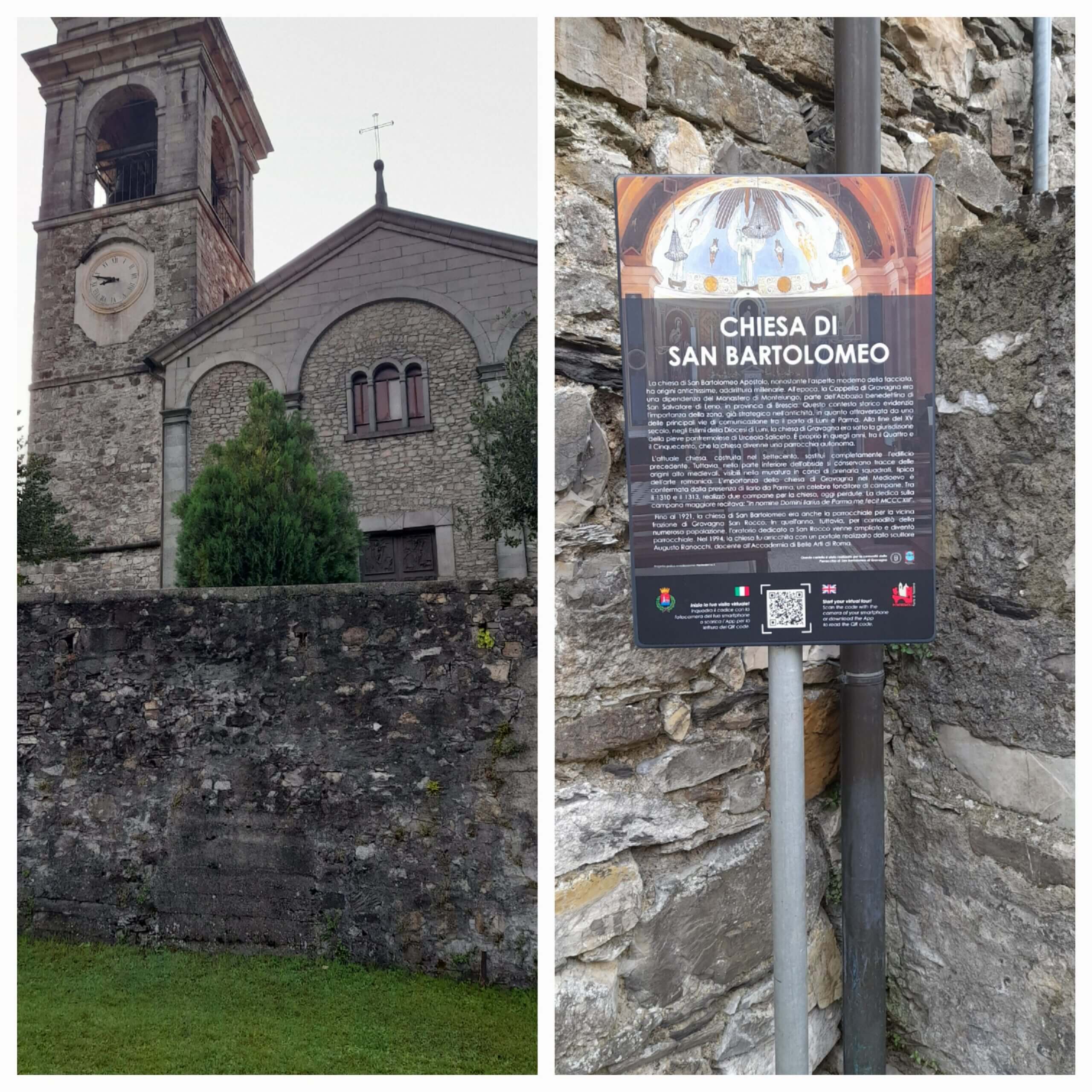 Cartellonistica per raccontare la chiesa di San Bartolomeo