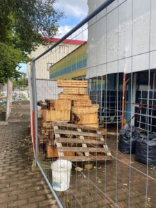 Asilo Nido di Pontremoli con i lavori in corso