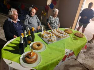 I tre novantenni festeggiati durante la serata