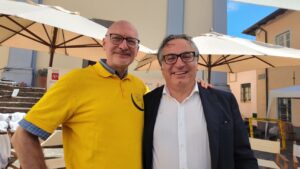 Il sindaco Claudio Novoa e il direttore del Consorzio Marco Cavallotti
