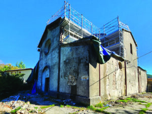 Il cantiere alla Chiesa di San Medardo a Rossano