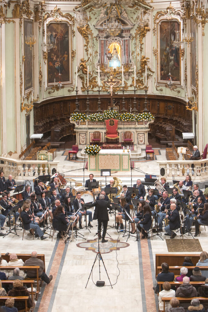Un momento del concerto della Musica Cittadina (Foto Walter Massari)