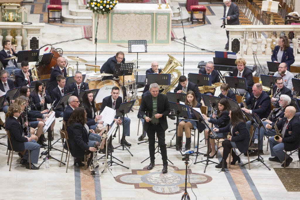 Un momento del concerto della Musica Cittadina (Foto Walter Massari)